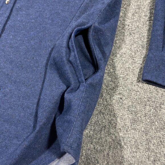 BeachLunchLounge Sally Brushed Knit Shacket Womens X-Large XL Blue Shirt Jacket - Picture 3 of 16